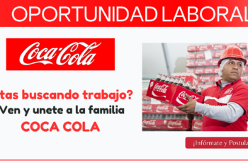 Convocatoria de empleo para trabajar en Coca Cola